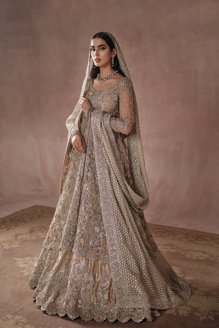 Grand Champagne Gold Reception Gown D01 - BRIDAL