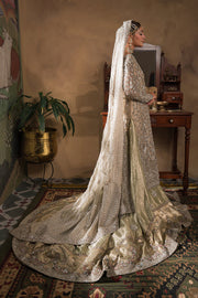 Silvery Champagne and Mint Farshi Lehnga - BRIDAL