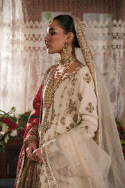 Ivory and Gold Gharara Set with Light Dupatta - BRIDAL