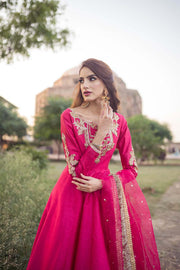 Hot Pink Formal Maxi