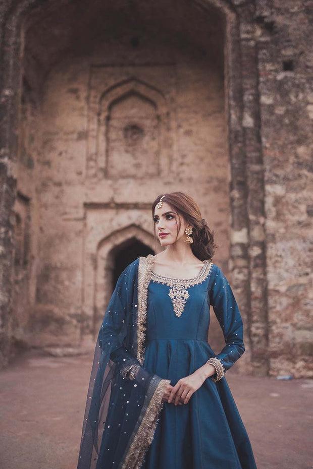 Blue Formal Maxi- HANDMADE